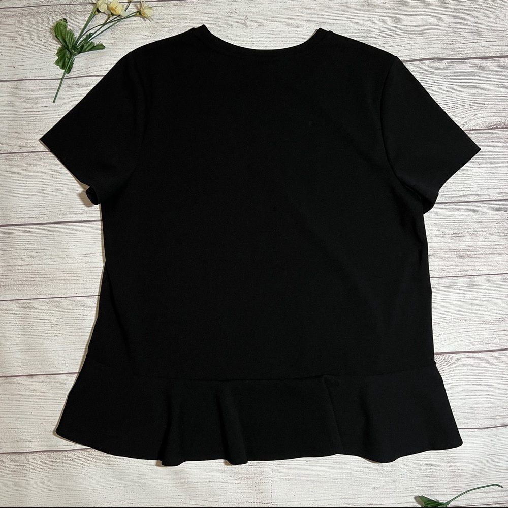 Banana Republic Crew Neck Short Sleeve Panel Detail Top - Picture 6 of 11